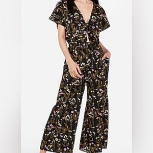 EXPRESS Floral Jumpsuit size S